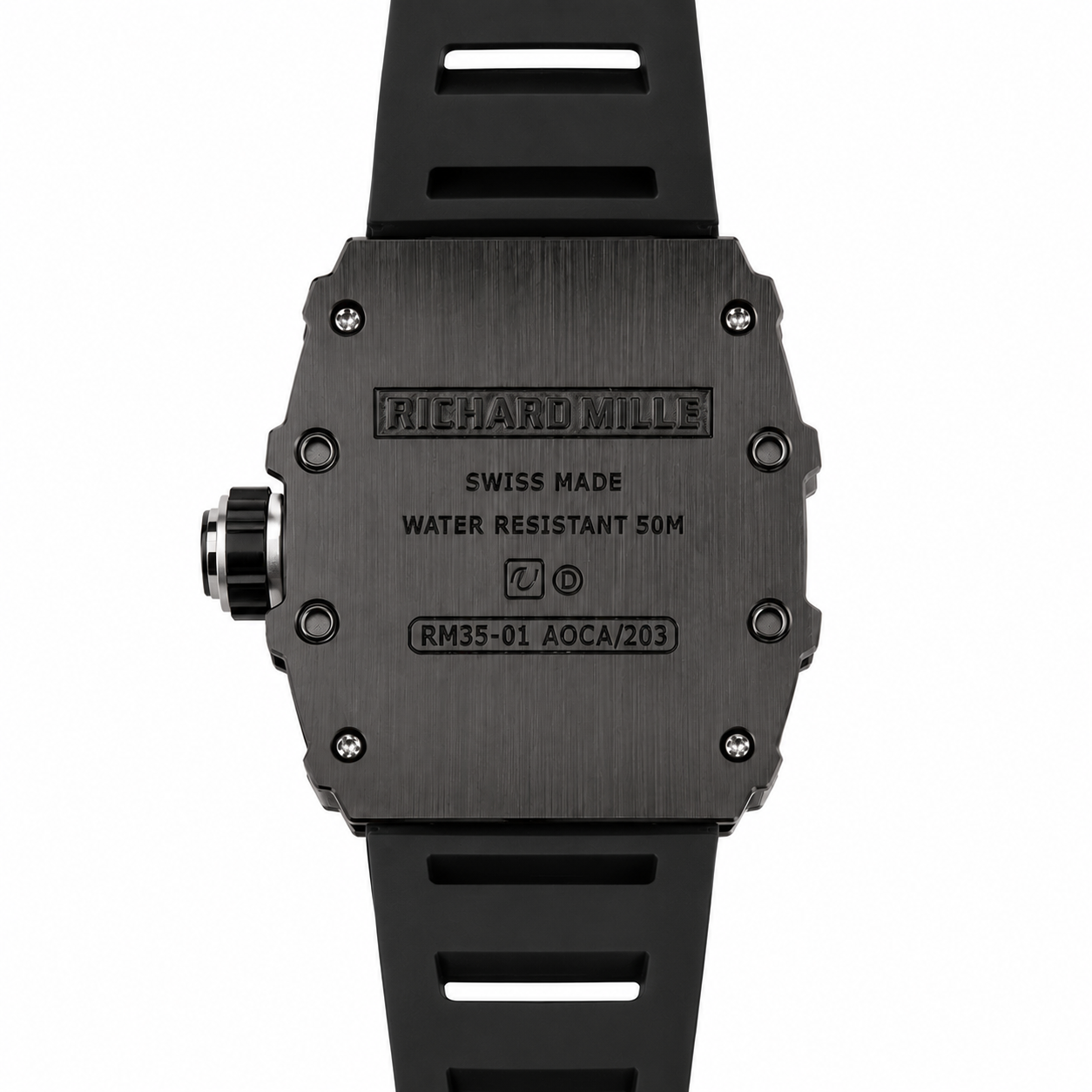 Relógio RM35-01 Automatic Flyback Chronograph 42mm Preto