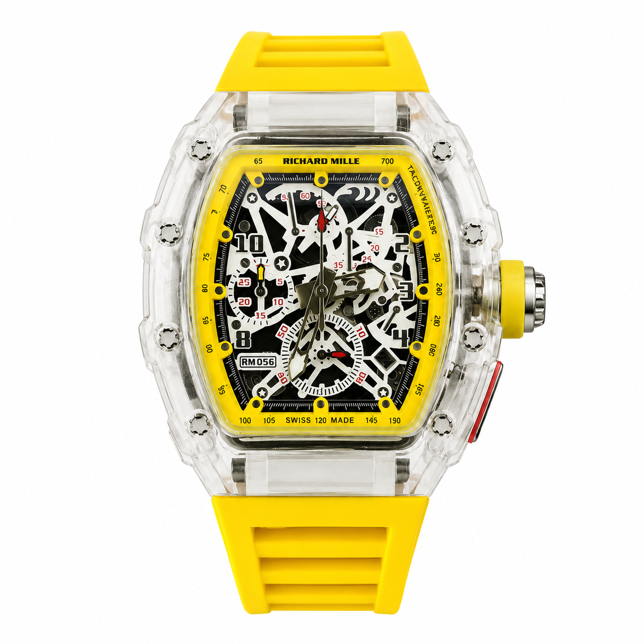 Relógio Masculino RM 056 - Pulseira de borracha - Resistente à água + Caixa