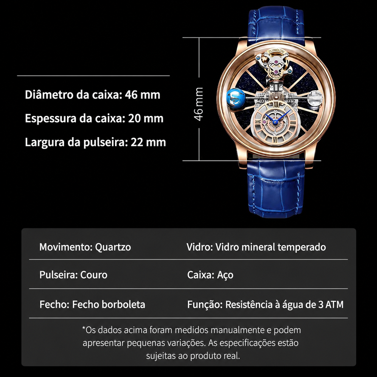 Relógio Astronomia Earth Clock