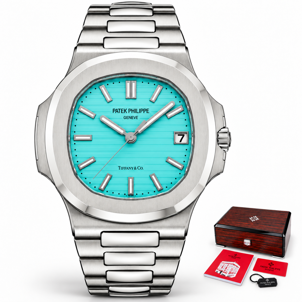 Relógio Nautillus ft Tiffany 41mm Super Clone - Acompanha Caixa + Certificados