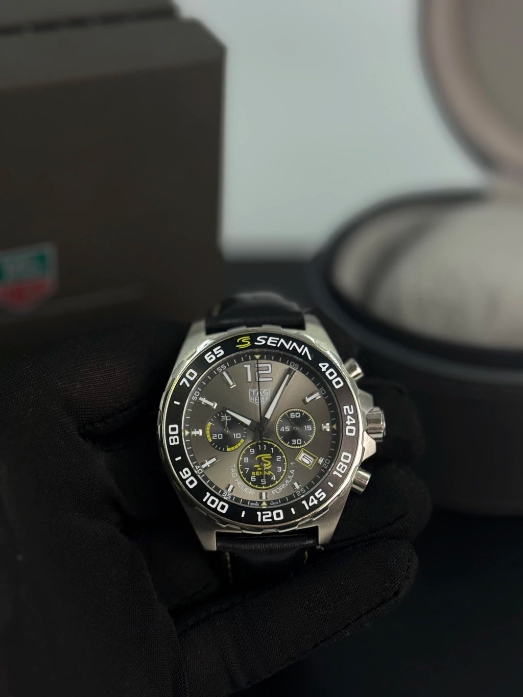 Relógio TAG Heuer Formula 1 Senna Special Edition - Super Clone Com a Caixa Premium