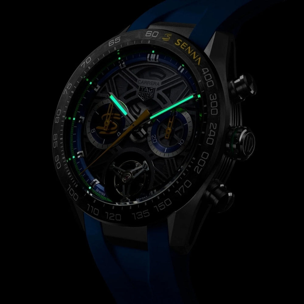 Relógio Carrera Chronograph Tourbillon Extreme Sport x Senna