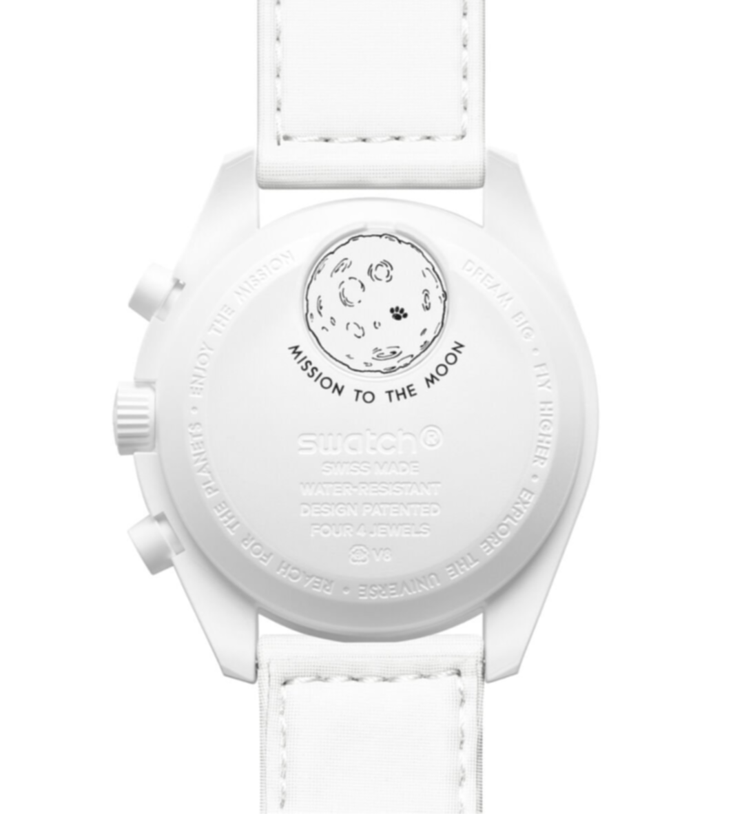 Relógio MoonSwatch MISSION TO THE MOONPHASE FULL MOON 42mm