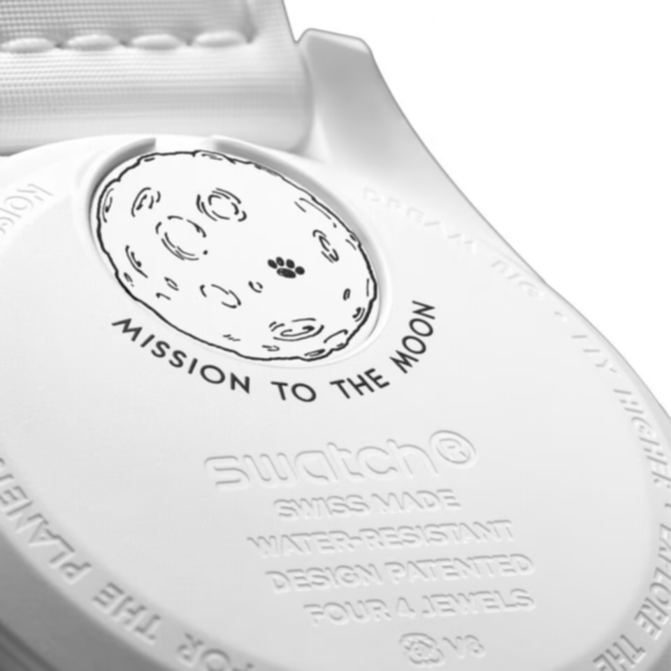 Relógio MoonSwatch MISSION TO THE MOONPHASE FULL MOON 42mm