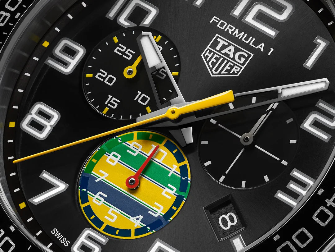 Relógio Special Edition NEW Formula 1 Chronograph x Senna 43mm