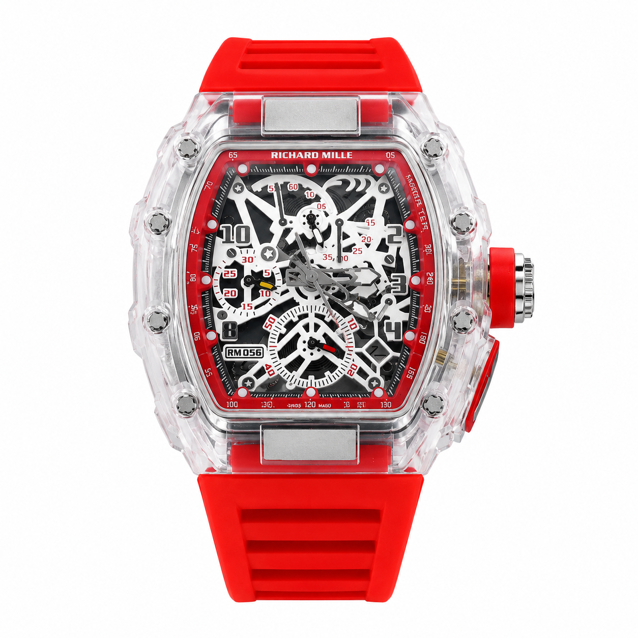 Relógio Masculino RM 056 - Pulseira de borracha - Resistente à água + Caixa