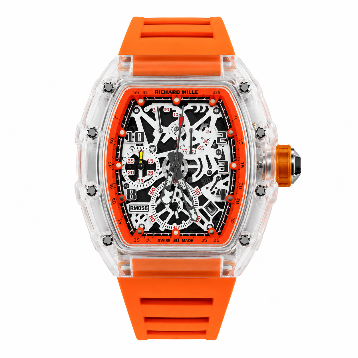 Relógio Masculino RM 056 - Pulseira de borracha - Resistente à água + Caixa