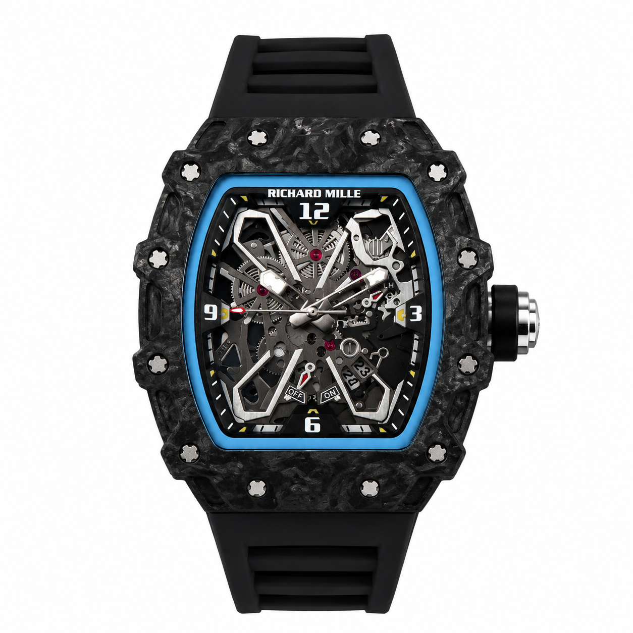 Relógio RM055 Carbon Fiber 42mm Preto