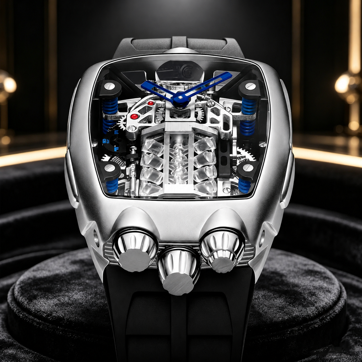 Relógio Tourbillon Sapphire Crystal