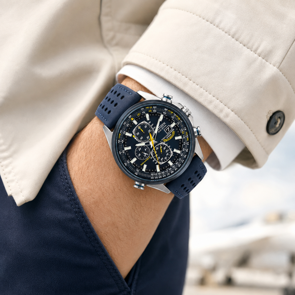 Relógio Blue Angels Chronograph 43mm