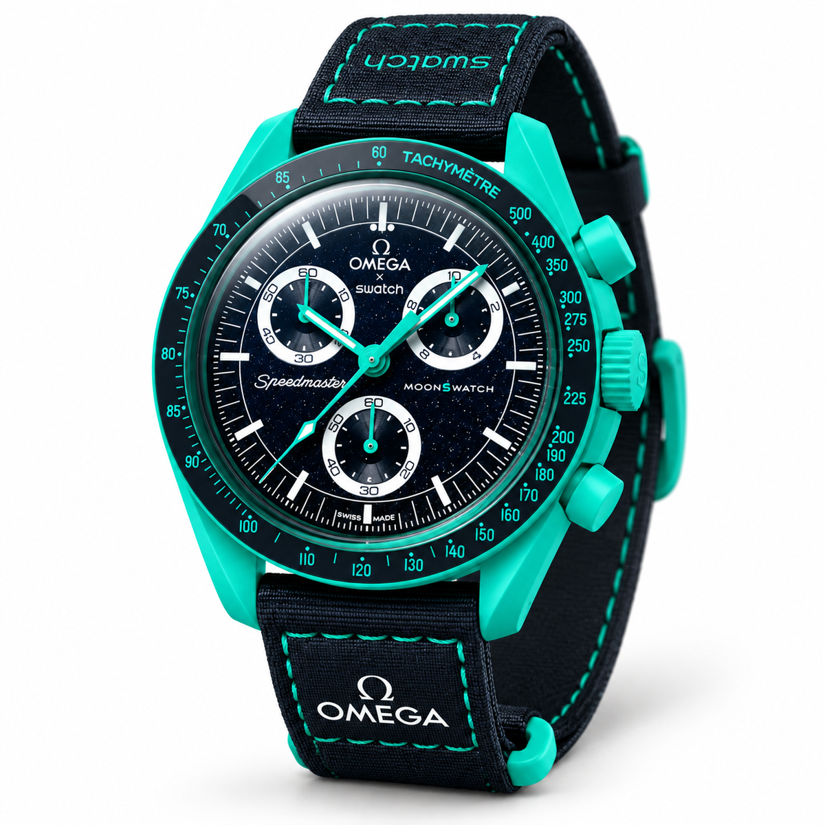 Relógio MoonSwatch MISSION ON EARTH POLAR LIGHTS 42mm