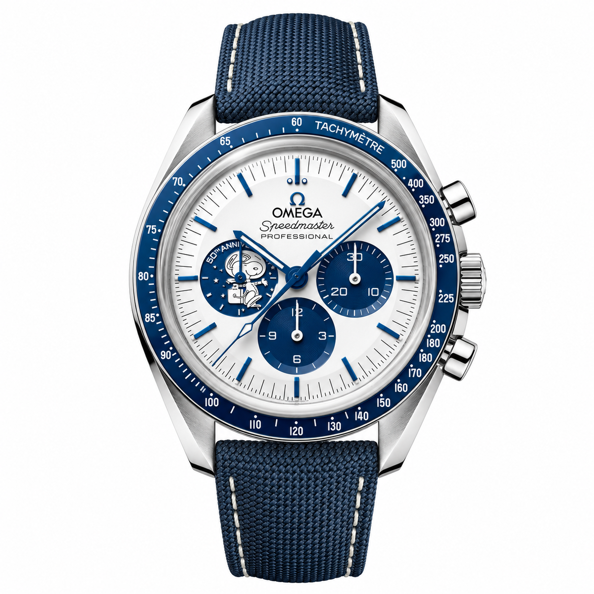 Relógio Omega Speedmaster " Snoopy Award" Anniversary Series Watch (Snoopy se movimenta) - Super Clone (Acompanha Caixa e Documentos)