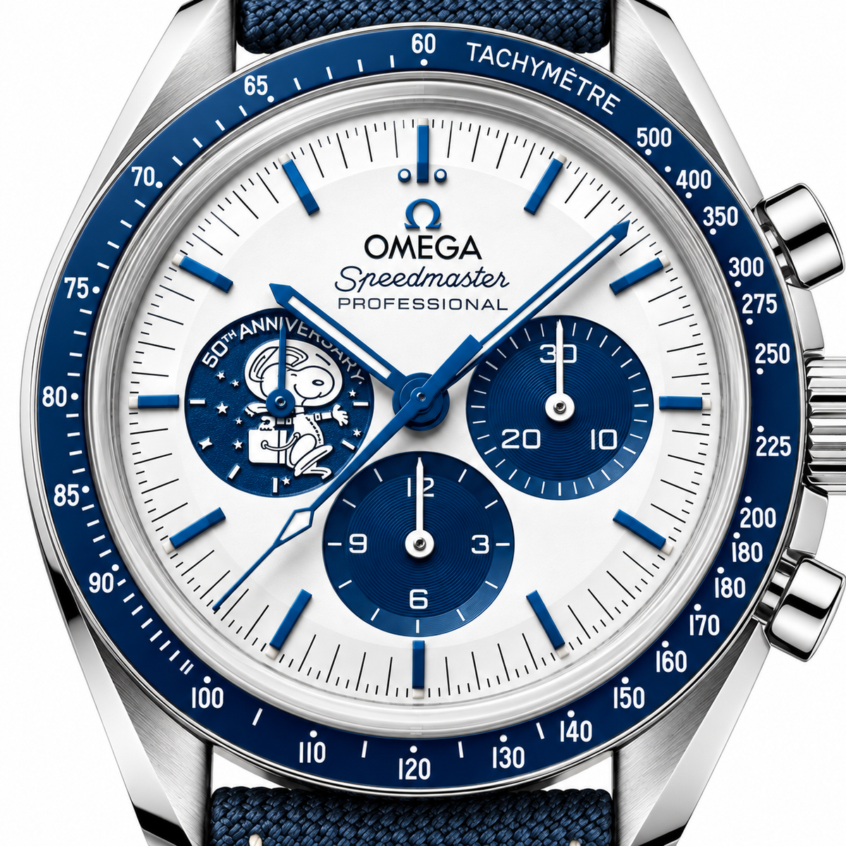 Relógio Omega Speedmaster " Snoopy Award" Anniversary Series Watch (Snoopy se movimenta) - Super Clone (Acompanha Caixa e Documentos)