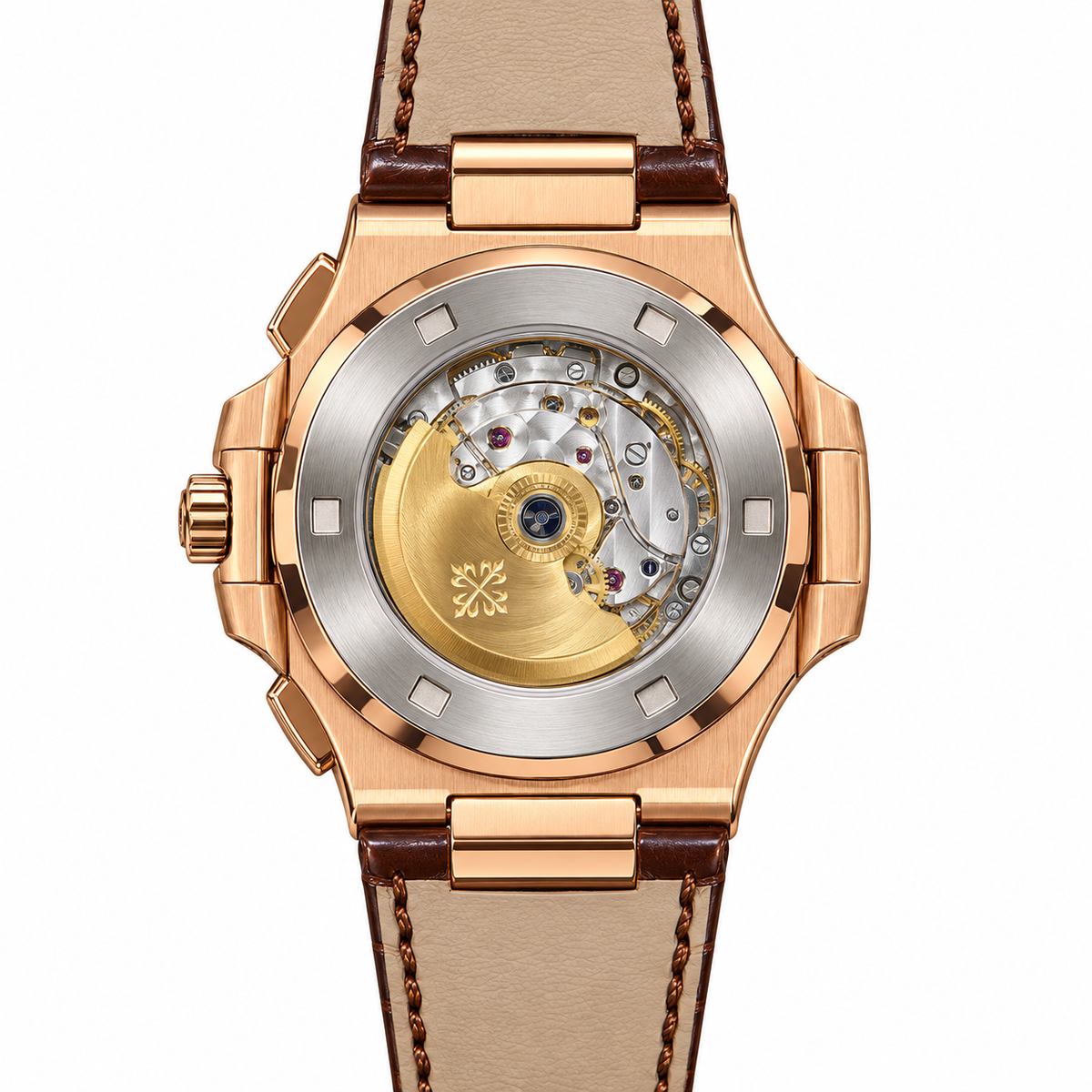 Relógio Nautillus Automatic Gold Brown Dial 40mm