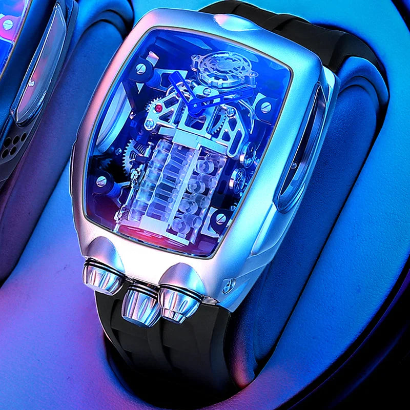 Relógio Tourbillon Sapphire Crystal
