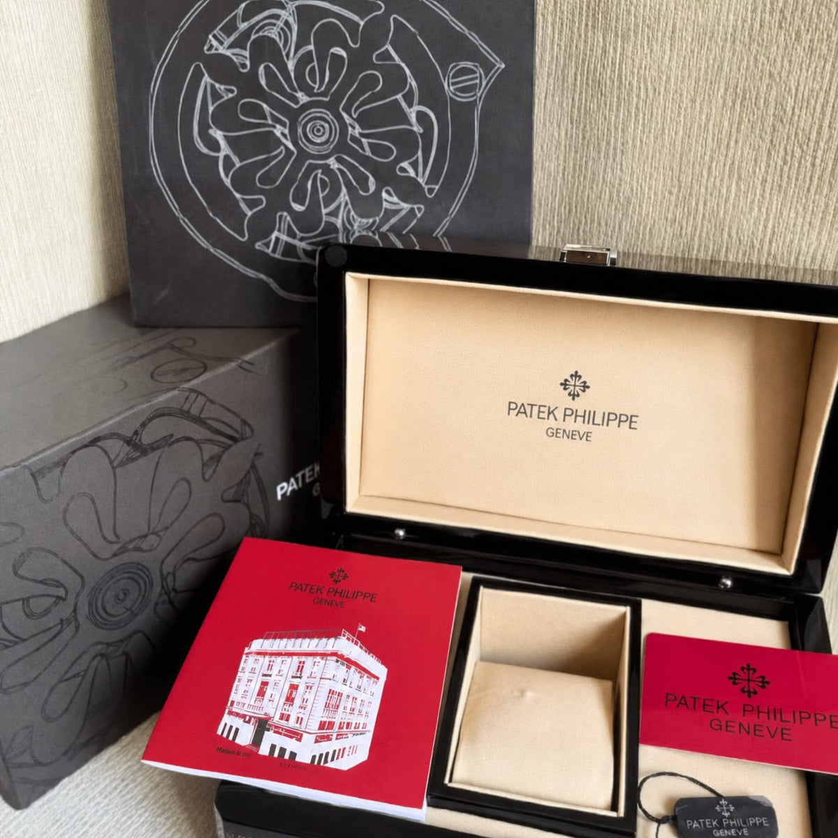 Caixa de Madeira + Certificado Patek Philippe
