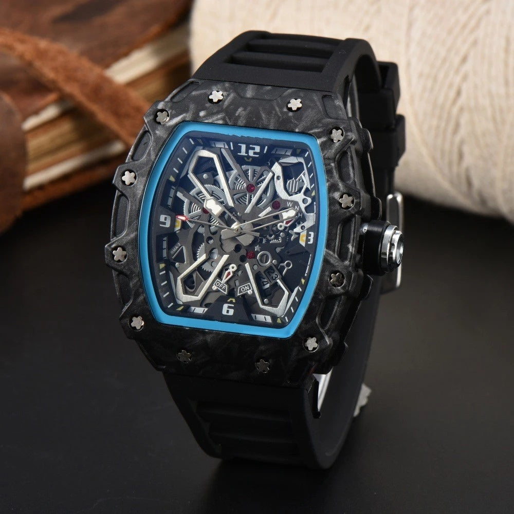 Relógio RM055 Carbon Fiber 42mm Preto